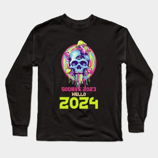 happy new year 2024 Long Sleeve T-Shirt